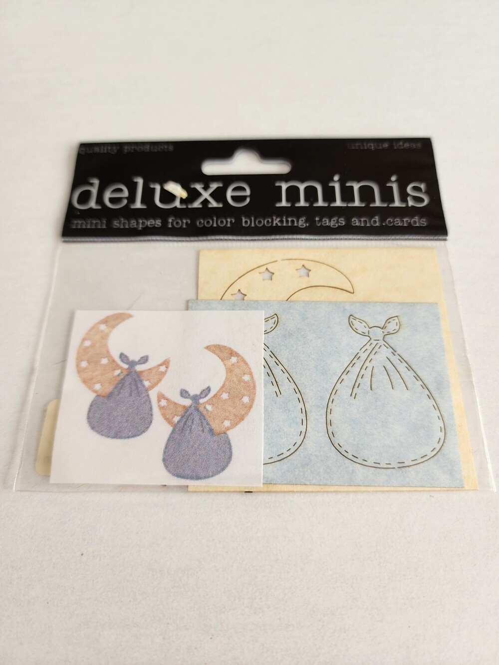 Baby Moon - Die Cut Laser Cut New - Deluxe Mini Cuts Scrapbooking - Retired #23